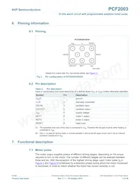 PCF2003DUS/DAAZ Datasheet Page 3