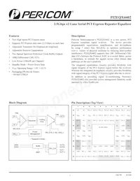 PI2EQX4402NBE Datasheet Cover