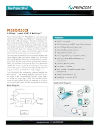 PI3EQX502IZHE+DAX Datasheet Cover