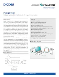 PI3EQX7841ZDE Datasheet Cover
