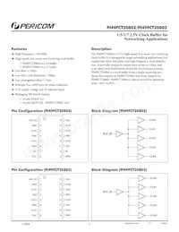 PI49FCT20803QE Datasheet Cover