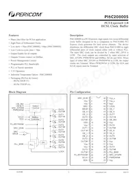 PI6C20800SVE Datasheet Cover