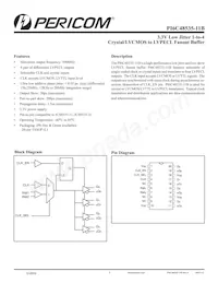 PI6C48535-11BLIEX Datasheet Cover