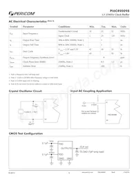 PI6C490098LEX數據表 頁面 4