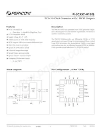 PI6C557-01BQZHIEX Datasheet Cover