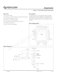 PI6LC4830ZHE Datasheet Cover