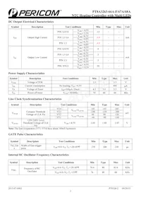 PT8A3263BPEX Datasheet Page 3