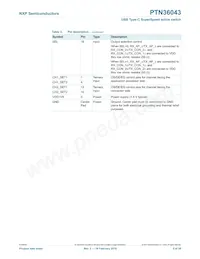 PTN36043BXZ Datasheet Page 5