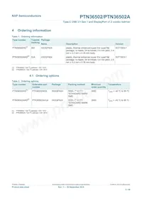 PTN36502AHQX Datasheet Page 5