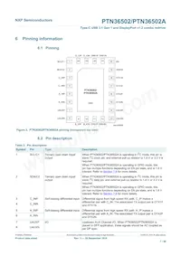 PTN36502AHQX數據表 頁面 7