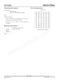 RT1650WSC Datasheet Pagina 2