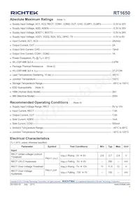 RT1650WSC Datasheet Page 7