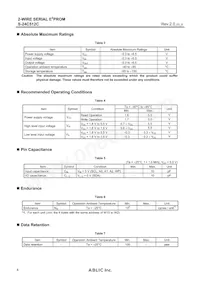 S-24C512CI-T8T1U4 Datasheet Page 4