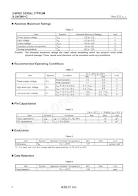 S-24CM01CI-J8T1U4 Datasheet Pagina 4