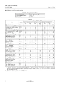 S-25C128A0I-J8T1U3 Datasheet Page 6