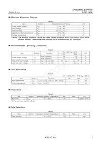 S-25C160A0I-T8T1U3 Datasheet Page 5