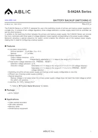 S-8424AAKFT-TB-G Datasheet Cover