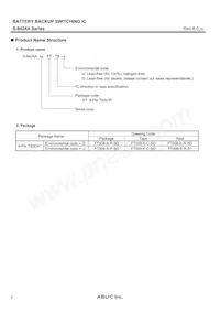 S-8424AAKFT-TB-G Datasheet Pagina 2