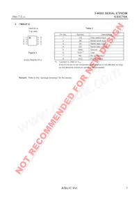 S-93C76ADFJ-TB-G Datasheet Page 3