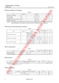 S-93C76ADFJ-TB-G Datasheet Pagina 6