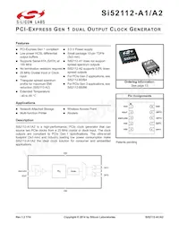 SI52112-A2-GTR Datasheet Cover