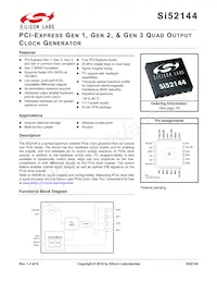 SI52144-A01AGM Datasheet Cover