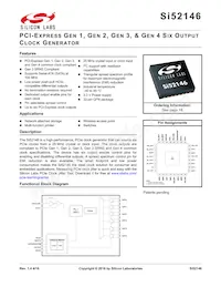 SI52146-A01AGMR Datasheet Cover