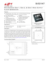 SI52147-A01AGMR Datasheet Cover