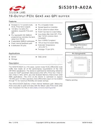 SI53019-A02AGMR Datasheet Cover