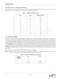 SI53112-A00AGMR Datasheet Page 12