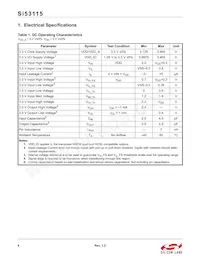SI53115-A01AGM Datasheet Page 4