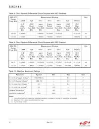 SI53115-A01AGM Datasheet Page 12