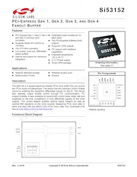 SI53152-A01AGMR Datasheet Cover