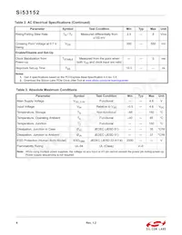 SI53152-A01AGMR Datasheet Page 6
