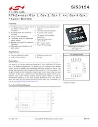 SI53154-A01AGMR Datenblatt Cover