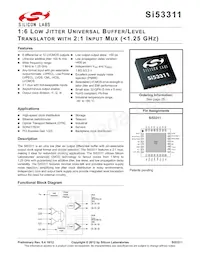 SI53311-B-GMR Datasheet Cover
