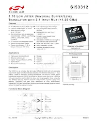 SI53312-B-GMR Datasheet Cover