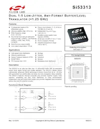 SI53313-B-GMR Datasheet Cover