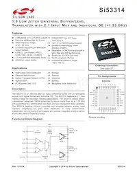 SI53314-B-GMR Datenblatt Cover