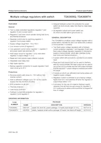 TDA3608TH/N3C Datasheet Page 2