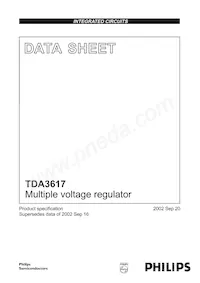 TDA3617J/N1C數據表 封面