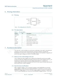 TEA1761T/N2 Datasheet Page 3
