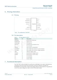 TEA1762T/N2 Datasheet Page 3
