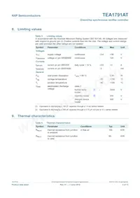 TEA1791AT/N1 Datasheet Page 5