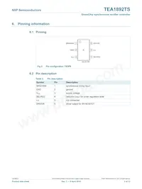 TEA1892TS/1X Datasheet Page 3