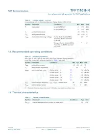 TFF11101HN/N1X Datasheet Page 9