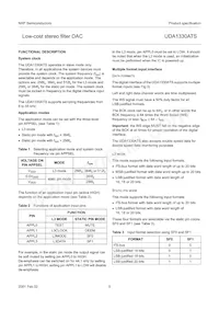 UDA1330ATS/N2數據表 頁面 5