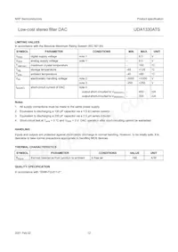 UDA1330ATS/N2 Datenblatt Seite 12