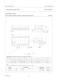 UDA1334BT/N2 Datasheet Pagina 17