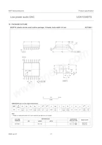 UDA1334BTS/N2 Datasheet Page 17
